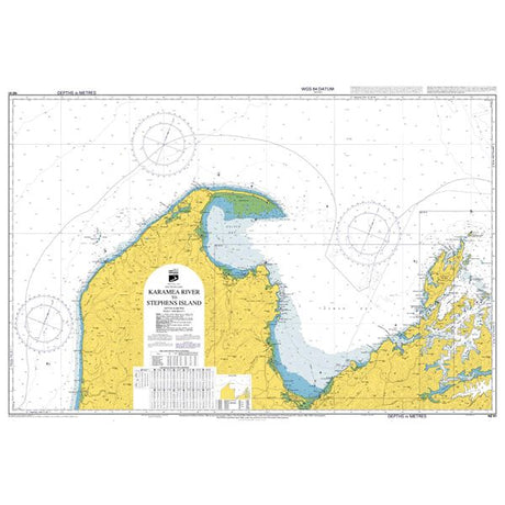 Admiralty Chart NZ61: Karamea River to Stephens Island (Takapourewa) by Admiralty displays depths, markers, compass roses, and a central title box to Admiralty Standard Nautical Chart specifications.