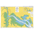 Admiralty Chart NZ5215: Whangarei Harbour by Admiralty offers detailed coverage of the harbour, showing waterways, navigation aids, safe depths, and coastal land in yellow and green with clear labels and insets.