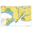 Product image of Admiralty Chart 31 | Harbours on the South Coast of Cornwall, featuring navigational markings, depth soundings, and coastal features, essential for safe marine navigation. It could be displayed as an art piece or used for navigation on a boat or ship.