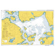 Product image of Admiralty Chart 35 | Scapa Flow and Approaches, featuring navigational markings, depth soundings, and coastal features, essential for safe marine navigation. It could be displayed as an art piece or used for navigation on a boat or ship.