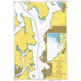 Product image of Admiralty Chart 47 | Puget Sound Point No Point to Alki Point, featuring navigational markings, depth soundings, and coastal features, essential for safe marine navigation. It could be displayed as an art piece or used for navigation on a boat or ship.