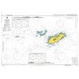 Product image of Admiralty Chart 60 | Alderney and the Casquets, featuring navigational markings, depth soundings, and coastal features, essential for safe marine navigation. It could be displayed as an art piece or used for navigation on a boat or ship.