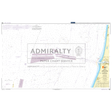 Product image of Admiralty Chart 125 | Approaches to IJmuiden, featuring navigational markings, depth soundings, and coastal features, essential for safe marine navigation. It could be displayed as an art piece or used for navigation on a boat or ship.