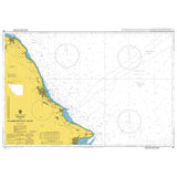 Product image of Admiralty Chart 129 | Whitby to Flamborough Head, featuring navigational markings, depth soundings, and coastal features, essential for safe marine navigation. It could be displayed as an art piece or used for navigation on a boat or ship.