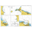 Product image of Admiralty Chart 140 | Crotone, Gallipoli and Bari with Approaches, featuring navigational markings, depth soundings, and coastal features, essential for safe marine navigation. It could be displayed as an art piece or used for navigation on a boat or ship.