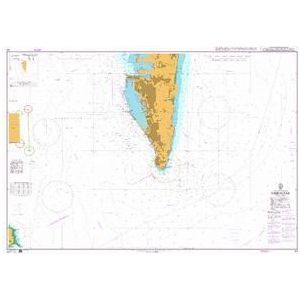 Product image of Admiralty Chart 144 | Gibraltar, featuring navigational markings, depth soundings, and coastal features, essential for safe marine navigation. It could be displayed as an art piece or used for navigation on a boat or ship.