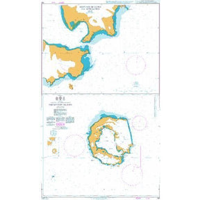 Product image of Admiralty Chart 226 | Deception Island, featuring navigational markings, depth soundings, and coastal features, essential for safe marine navigation. It could be displayed as an art piece or used for navigation on a boat or ship.