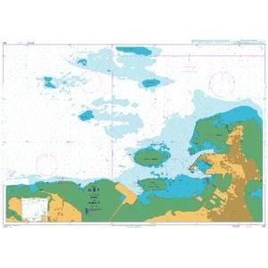 Product image of Admiralty Chart 263 | Port of Djibouti, featuring navigational markings, depth soundings, and coastal features, essential for safe marine navigation. It could be displayed as an art piece or used for navigation on a boat or ship.