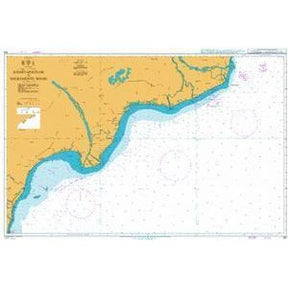 Product image of Admiralty Chart 318 | Ramayapatnam to Sacramento Shoal, featuring navigational markings, depth soundings, and coastal features, essential for safe marine navigation. It could be displayed as an art piece or used for navigation on a boat or ship.