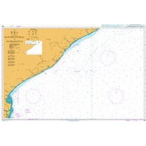 Product image of Admiralty Chart 319 | Sacramento Shoal to Kalingapatnam, featuring navigational markings, depth soundings, and coastal features, essential for safe marine navigation. It could be displayed as an art piece or used for navigation on a boat or ship.