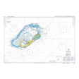 Product image of Admiralty Chart 334 | Bermuda, featuring navigational markings, depth soundings, and coastal features, essential for safe marine navigation. It could be displayed as an art piece or used for navigation on a boat or ship.