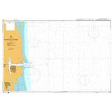 Product image of Admiralty Chart 365 | Puerto de Altamira, featuring navigational markings, depth soundings, and coastal features, essential for safe marine navigation. It could be displayed as an art piece or used for navigation on a boat or ship.