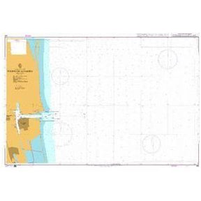 Product image of Admiralty Chart 365 | Puerto de Altamira, featuring navigational markings, depth soundings, and coastal features, essential for safe marine navigation. It could be displayed as an art piece or used for navigation on a boat or ship.