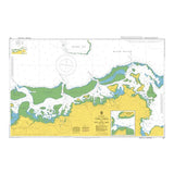 Product image of Admiralty Chart 387 | Vatia Sewa to Viti Levu Bay, featuring navigational markings, depth soundings, and coastal features, essential for safe marine navigation. It could be displayed as an art piece or used for navigation on a boat or ship.