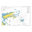 Product image of Admiralty Chart 440 | North Eastern Approaches to Fiji Islands, featuring navigational markings, depth soundings, and coastal features, essential for safe marine navigation. It could be displayed as an art piece or used for navigation on a boat or ship.