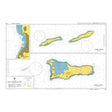 Product image of Admiralty Chart 462 | The Cayman Islands, featuring navigational markings, depth soundings, and coastal features, essential for safe marine navigation. It could be displayed as an art piece or used for navigation on a boat or ship.