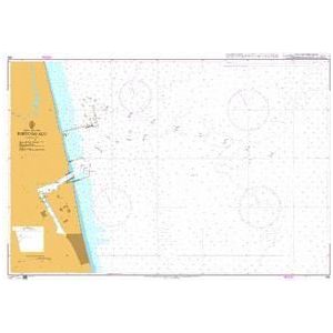 Product image of Admiralty Chart 495 | Porto do Acu, featuring navigational markings, depth soundings, and coastal features, essential for safe marine navigation. It could be displayed as an art piece or used for navigation on a boat or ship.