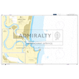 Product image of Admiralty Chart 547 | Porto de Itajai, featuring navigational markings, depth soundings, and coastal features, essential for safe marine navigation. It could be displayed as an art piece or used for navigation on a boat or ship.