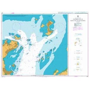 Product image of Admiralty Chart 564 | Terminals in Baia de Guanabara, featuring navigational markings, depth soundings, and coastal features, essential for safe marine navigation. It could be displayed as an art piece or used for navigation on a boat or ship.