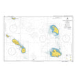 Product image of Admiralty Chart 584 | Saint Barthelemy to Antigua, featuring navigational markings, depth soundings, and coastal features, essential for safe marine navigation. It could be displayed as an art piece or used for navigation on a boat or ship.