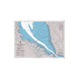 Product image of Admiralty Chart 592 | San Francisco Bay Southern Part, featuring navigational markings, depth soundings, and coastal features, essential for safe marine navigation. It could be displayed as an art piece or used for navigation on a boat or ship.