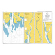 Product image of Admiralty Chart 732 | Pussur River and Approaches, featuring navigational markings, depth soundings, and coastal features, essential for safe marine navigation. It could be displayed as an art piece or used for navigation on a boat or ship.