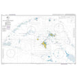 Product image of Admiralty Chart 740 | The Seychelles Group, featuring navigational markings, depth soundings, and coastal features, essential for safe marine navigation. It could be displayed as an art piece or used for navigation on a boat or ship.