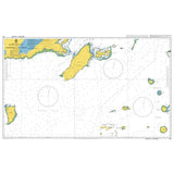 Product image of Admiralty Chart 751 | Koro Island to Northern Lau Group, featuring navigational markings, depth soundings, and coastal features, essential for safe marine navigation. It could be displayed as an art piece or used for navigation on a boat or ship.
