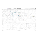 Product image of Admiralty Chart 762 | Caroline Islands (Eastern Part), featuring navigational markings, depth soundings, and coastal features, essential for safe marine navigation. It could be displayed as an art piece or used for navigation on a boat or ship.