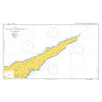 Product image of Admiralty Chart 796 | Cape Eloea and Stazousa Point to Cape Andreas, featuring navigational markings, depth soundings, and coastal features, essential for safe marine navigation. It could be displayed as an art piece or used for navigation on a boat or ship.