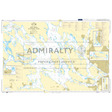 Product image of Admiralty Chart 810 | Malaren Eastern Part, featuring navigational markings, depth soundings, and coastal features, essential for safe marine navigation. It could be displayed as an art piece or used for navigation on a boat or ship.