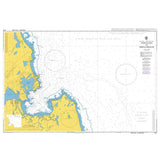 Product image of Admiralty Chart 815 | Approaches to Trincomalee, featuring navigational markings, depth soundings, and coastal features, essential for safe marine navigation. It could be displayed as an art piece or used for navigation on a boat or ship.