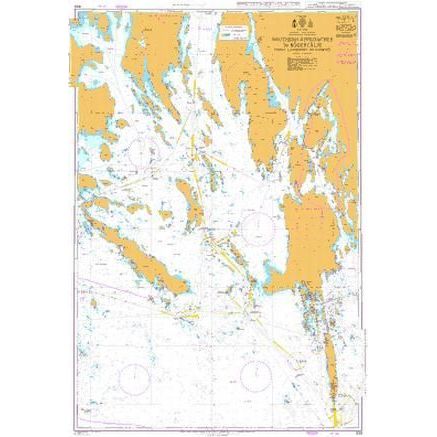 Product image of Admiralty Chart 839 | Southern Approaches to Sodertalje from Landsort to Bjorno, featuring navigational markings, depth soundings, and coastal features, essential for safe marine navigation. It could be displayed as an art piece or used for navigation on a boat or ship.