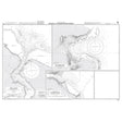 Product image of Admiralty Chart 865 | Plans on the Coast of Tanzania, featuring navigational markings, depth soundings, and coastal features, essential for safe marine navigation. It could be displayed as an art piece or used for navigation on a boat or ship.