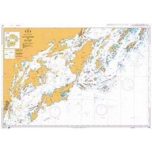 Product image of Admiralty Chart 872 | Nynashamn to Dalaro, featuring navigational markings, depth soundings, and coastal features, essential for safe marine navigation. It could be displayed as an art piece or used for navigation on a boat or ship.