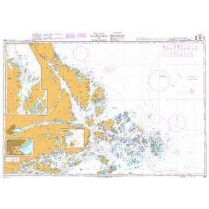 Product image of Admiralty Chart 888 | Alands Hav to Furusund, featuring navigational markings, depth soundings, and coastal features, essential for safe marine navigation. It could be displayed as an art piece or used for navigation on a boat or ship.