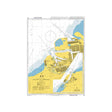 Product image of Admiralty Chart 911 | Malmo and Limhamn, featuring navigational markings, depth soundings, and coastal features, essential for safe marine navigation. It could be displayed as an art piece or used for navigation on a boat or ship.