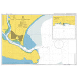 Product image of Admiralty Chart 912 | Cilacap and Approaches, featuring navigational markings, depth soundings, and coastal features, essential for safe marine navigation. It could be displayed as an art piece or used for navigation on a boat or ship.