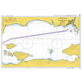 Product image of Admiralty Chart 1005 | Marmara Adasi to Istanbul Bogazi (The Bosporus), featuring navigational markings, depth soundings, and coastal features, essential for safe marine navigation. It could be displayed as an art piece or used for navigation on a boat or ship.