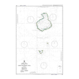 Product image of Admiralty Chart 1011 | Addu Atholhu to Huvadhu Atholhu Uthuruburi, featuring navigational markings, depth soundings, and coastal features, essential for safe marine navigation. It could be displayed as an art piece or used for navigation on a boat or ship.