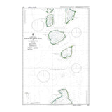 Product image of Admiralty Chart 1012 | Huvadhu Atholhu Uthuruburi to Mulaku Atholhu, featuring navigational markings, depth soundings, and coastal features, essential for safe marine navigation. It could be displayed as an art piece or used for navigation on a boat or ship.