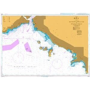 Product image of Admiralty Chart 1015 | Southern Approaches to Istanbul Bogazi (The Bosporus), featuring navigational markings, depth soundings, and coastal features, essential for safe marine navigation. It could be displayed as an art piece or used for navigation on a boat or ship.