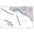 Product image of Admiralty Chart 1063 | San Pedro Channel, featuring navigational markings, depth soundings, and coastal features, essential for safe marine navigation. It could be displayed as an art piece or used for navigation on a boat or ship.