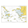 Product image of Admiralty Chart 1095 | Steno Kafirea to Rhodes Channel, featuring navigational markings, depth soundings, and coastal features, essential for safe marine navigation. It could be displayed as an art piece or used for navigation on a boat or ship.