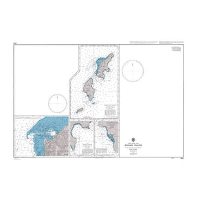 Product image of Admiralty Chart 1101 | Mariana Islands, featuring navigational markings, depth soundings, and coastal features, essential for safe marine navigation. It could be displayed as an art piece or used for navigation on a boat or ship.