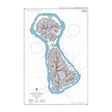 Product image of Admiralty Chart 1103 | Tahaa and Raiatea, featuring navigational markings, depth soundings, and coastal features, essential for safe marine navigation. It could be displayed as an art piece or used for navigation on a boat or ship.