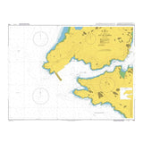 Product image of Admiralty Chart 1118 | Ria de Ferrol, featuring navigational markings, depth soundings, and coastal features, essential for safe marine navigation. It could be displayed as an art piece or used for navigation on a boat or ship.