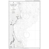 Product image of Admiralty Chart 1139 | San Juan Del Norte (Greytown) to Bluefields Bluff, featuring navigational markings, depth soundings, and coastal features, essential for safe marine navigation. It could be displayed as an art piece or used for navigation on a boat or ship.