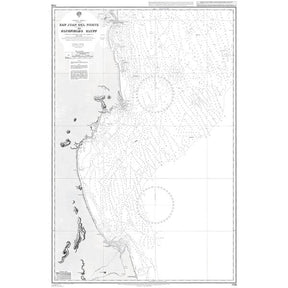 Product image of Admiralty Chart 1139 | San Juan Del Norte (Greytown) to Bluefields Bluff, featuring navigational markings, depth soundings, and coastal features, essential for safe marine navigation. It could be displayed as an art piece or used for navigation on a boat or ship.