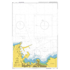 Product image of Admiralty Chart 1154 | Gijon, featuring navigational markings, depth soundings, and coastal features, essential for safe marine navigation. It could be displayed as an art piece or used for navigation on a boat or ship.